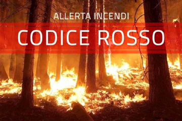 Stato di massima pericolosità per incendi boschivi: dal 08 LUGLIO 2026